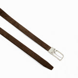 Cintura uomo in pelle scamosciata reversibile