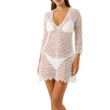 Abito donna  corto fiocchetto seno in macrame'