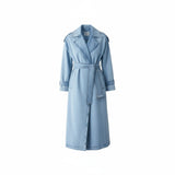 Trench donna lungo in denim