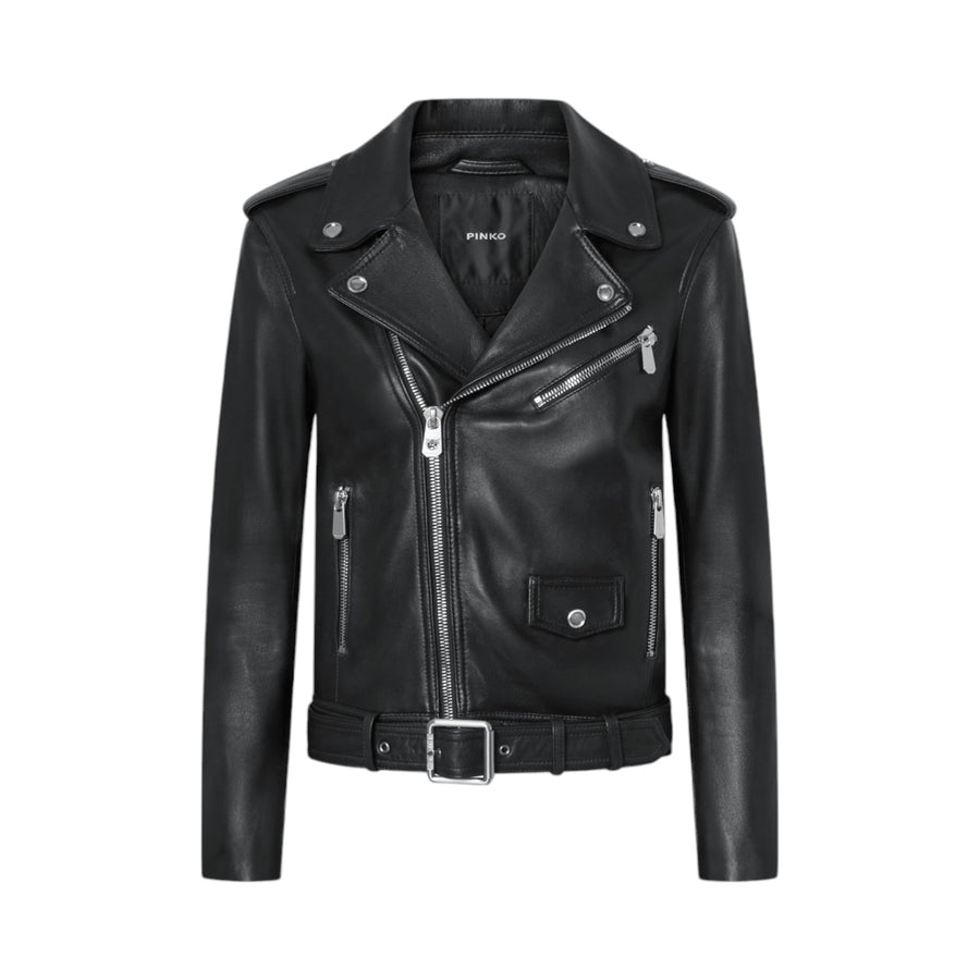 Giacca biker donna in morbida nappa