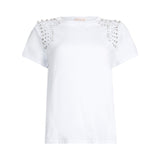 T-shirt donna con ricami gioiello