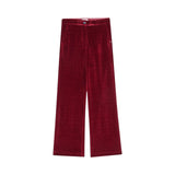 Pantaloni donna palazzo in velluto