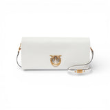 Pochette a tracolla media Love Bag Click Soft Horizontal in pelle