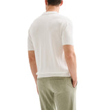 Polo Uomo in Maglia Basic Cotone Crepe Bianca QB24