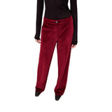 Pantaloni donna palazzo in velluto