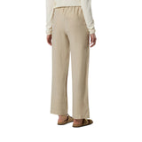Pantaloni donna in lino con vita paperbag