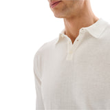 Polo Uomo in Maglia Basic Cotone Crepe Bianca QB24