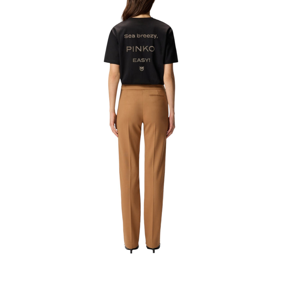 T-shirt donna logo strass