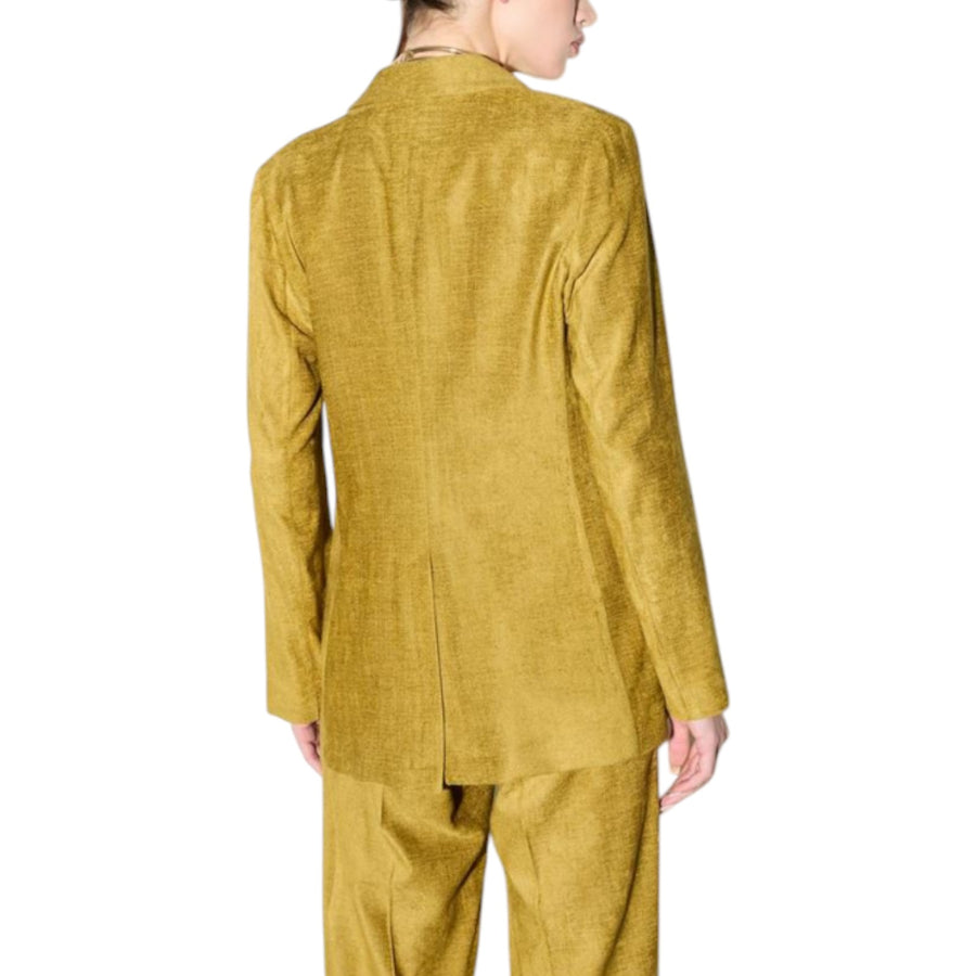 Giacca donna doppiopetto di velluto sfiancata