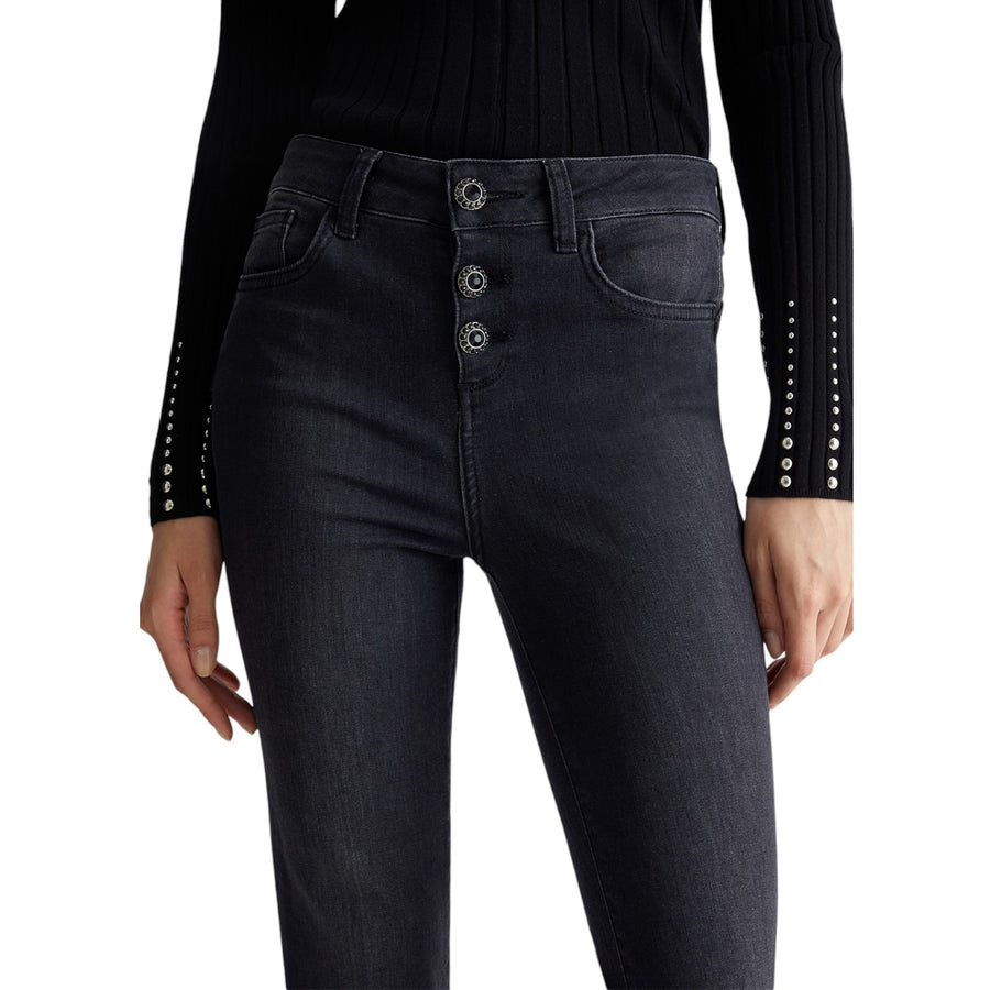 Jeans donna bootcut cropped