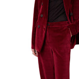 Pantaloni donna palazzo in velluto