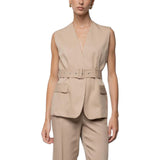 Gilet donna con cintura
