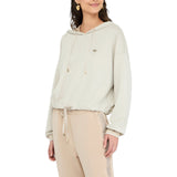 Felpa donna lurex® con cappuccio