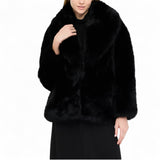 Cappotto donna in pelliccia sintetica