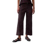 Pantaloni donna in mussola ricamati