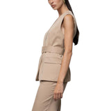 Gilet donna con cintura