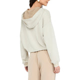 Felpa donna lurex® con cappuccio