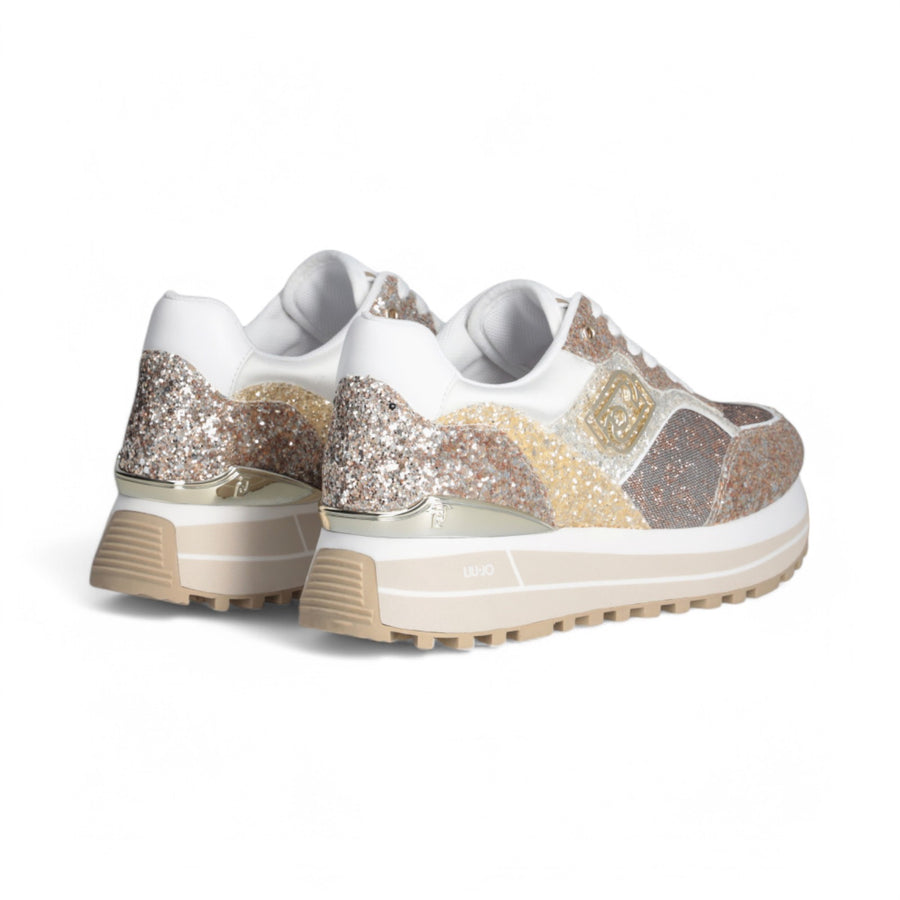 Sneakers donna  platform full glitter