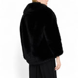 Cappotto donna in pelliccia sintetica