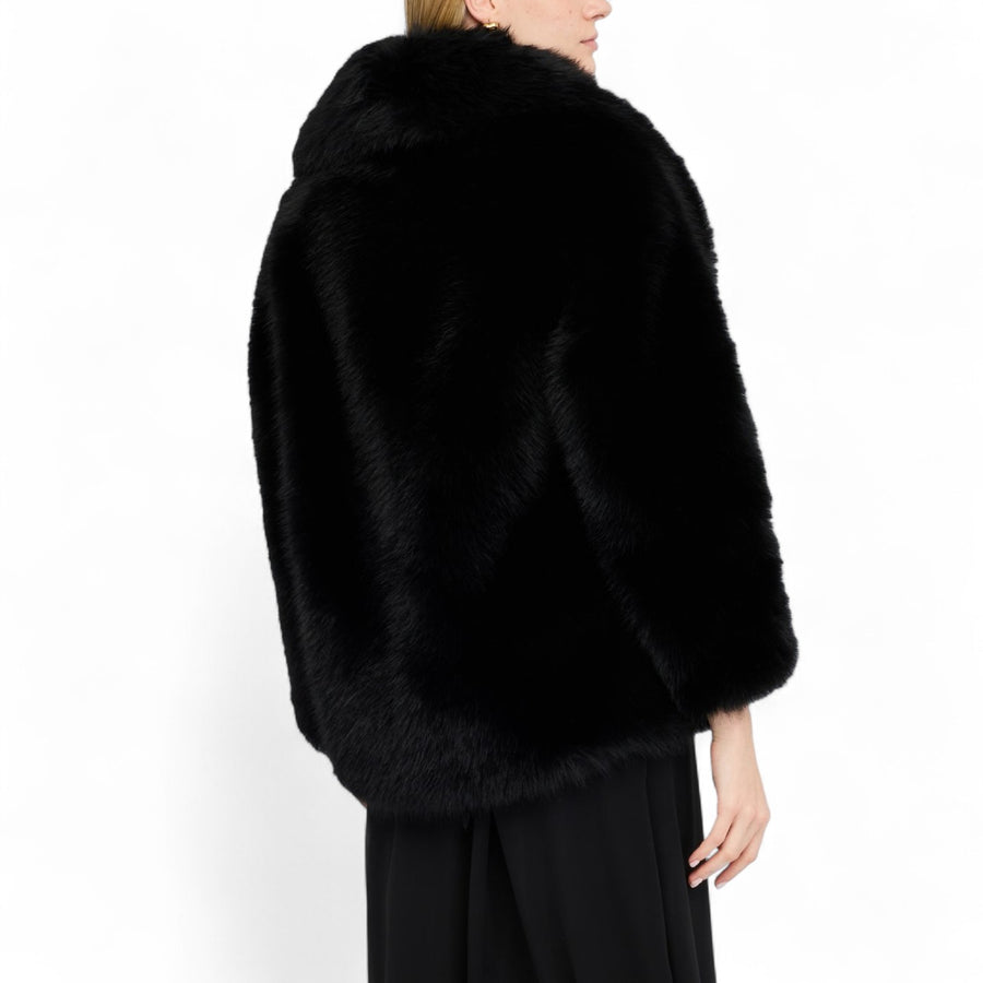 Cappotto donna in pelliccia sintetica