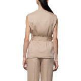 Gilet donna con cintura