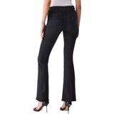Jeans donna bootcut con strass