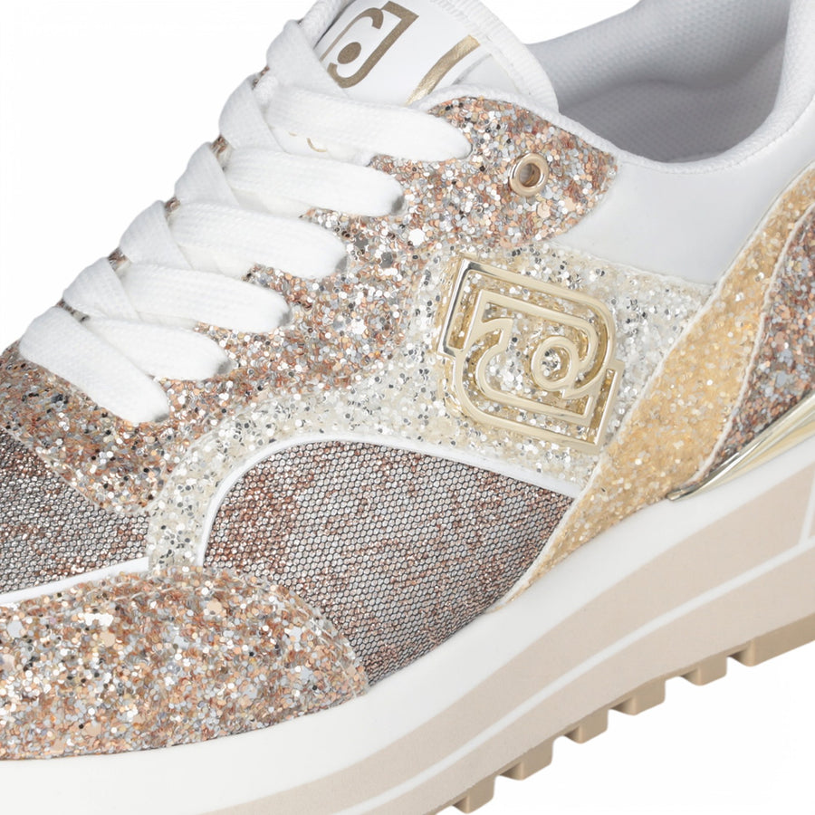 Sneakers donna  platform full glitter