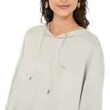 Felpa donna lurex® con cappuccio