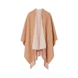 Poncho donna con logo embossed