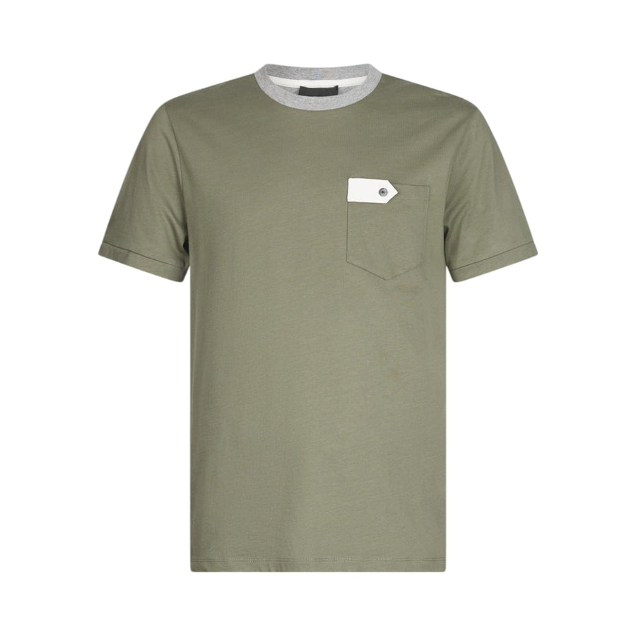 T-shirt verde con tasca