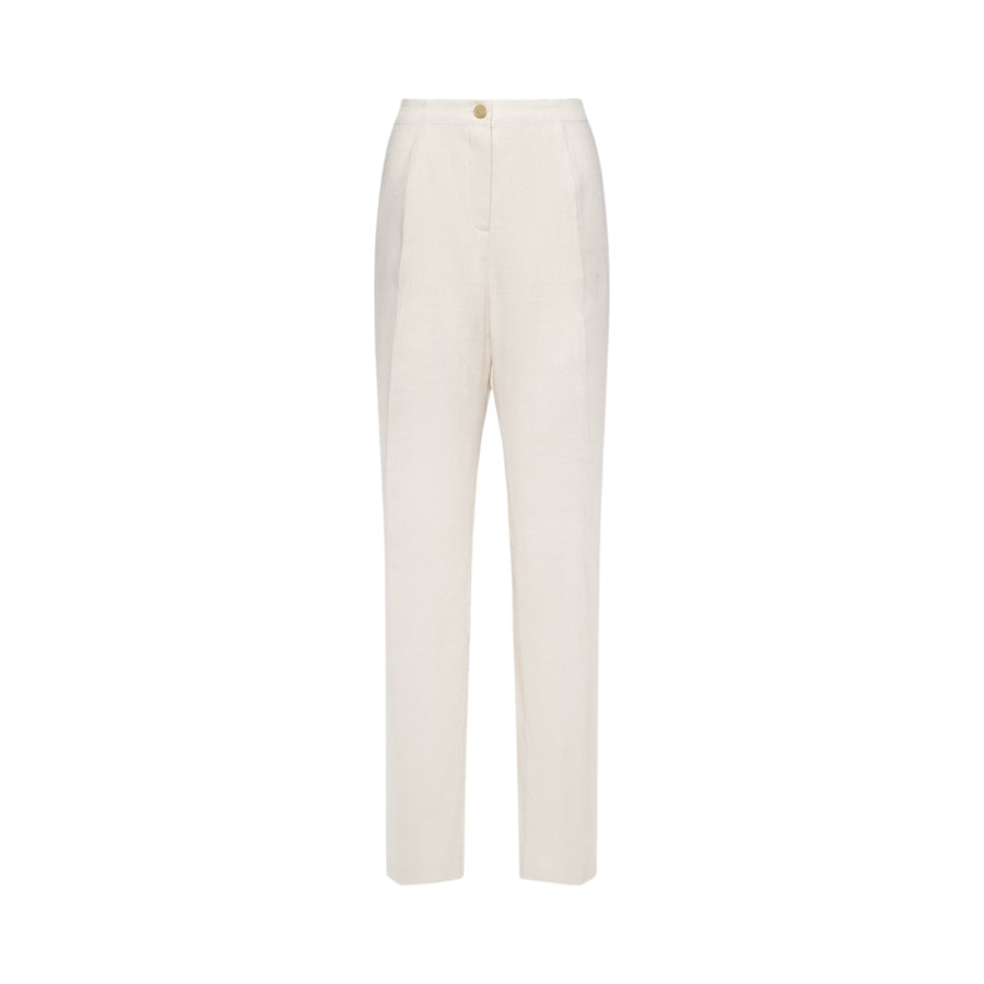 Pantaloni donna relaxed fit in lino