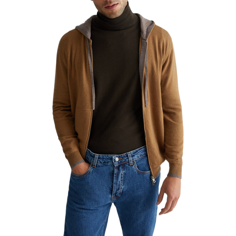 Maglione con cappuccio uomo