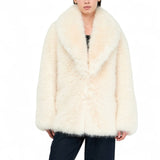 Cappotto donna in pelliccia sintetica