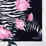 Foulard donna animalier floreale