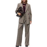 Pantaloni Donna ampi a quadri