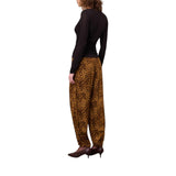 Pantalone donna animalier balloon