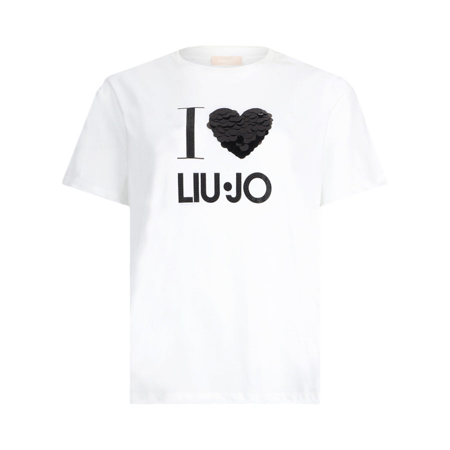T-shirt donna con applicazioni