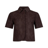 Camicia donna con ricami e paillettes