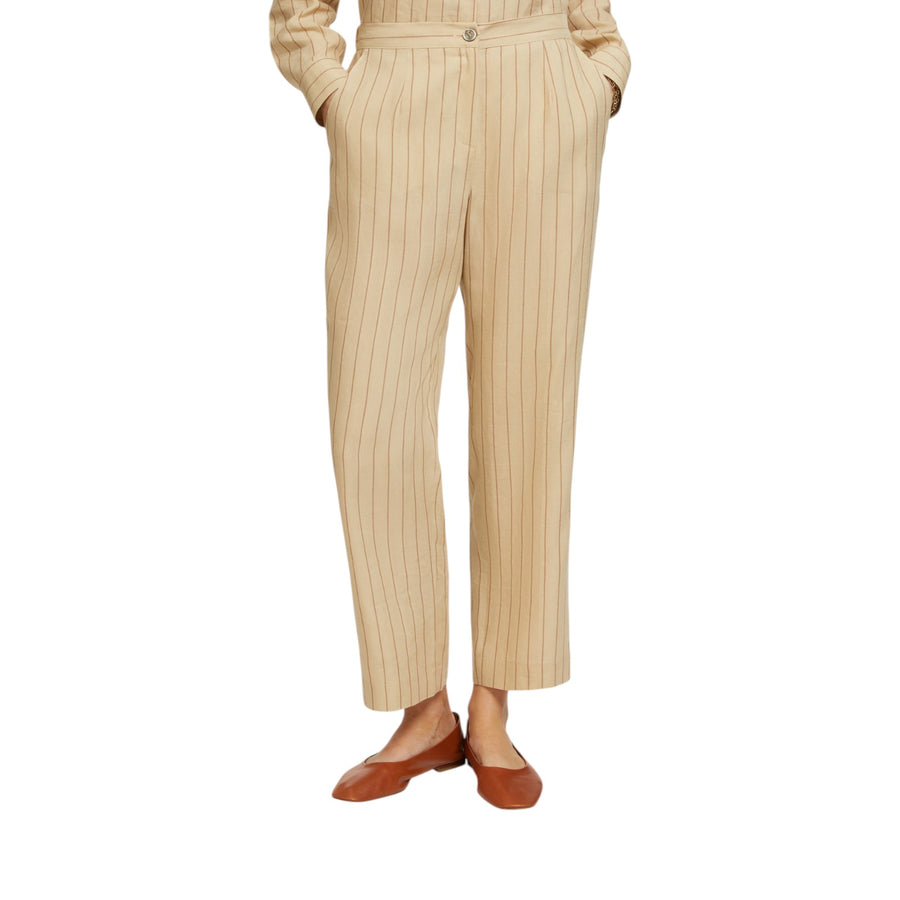 Pantaloni donna gessati