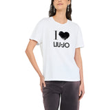 T-shirt donna con applicazioni