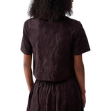 Camicia donna con ricami e paillettes
