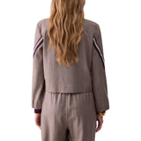 Giacca donna con tape bicolor