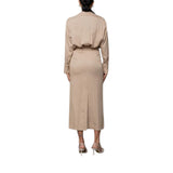 Abito donna midi con spacco