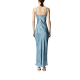 Abito donna slipdress fluido con stampa gioiello piazzata