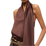 Tuta Donna lunga in satin con fusciacca