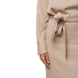 Abito donna midi con spacco