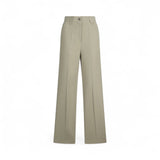 Pantaloni donna straight in gabardina