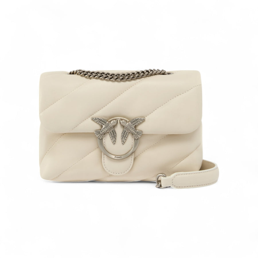 Mini borsa a tracolla Love Bag Puff nappa trapuntata