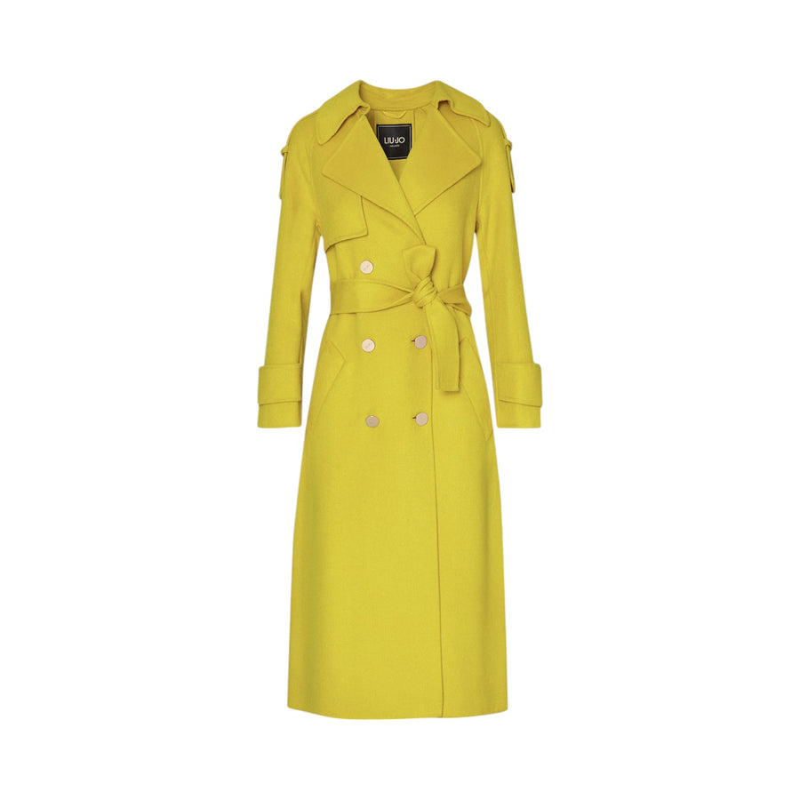 Trench donna in misto lana