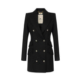 Cappotto donna in doppio crêpe